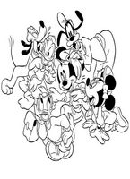 kolorowanki Goofy do wydruku malowanka Disney numer 101